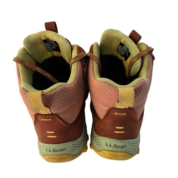 L.L.Bean Access Hiking Boots Adobe Red Waterproof Lace Up Size 9M - Picture 6 of 11